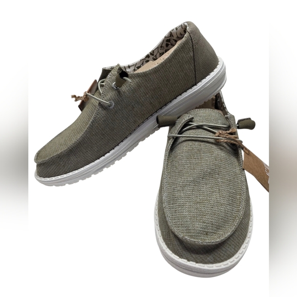 Hey Dude Wendy Chambray Sage Size 11 Womens - Picture 7 of 11